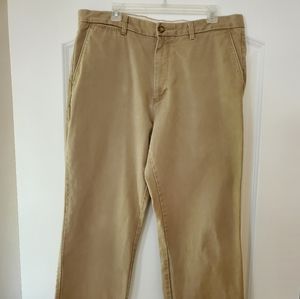 DOCKERS MEN'S KHAKI BEIGE CASUAL COTTON PANTS SIZE 38 X 32